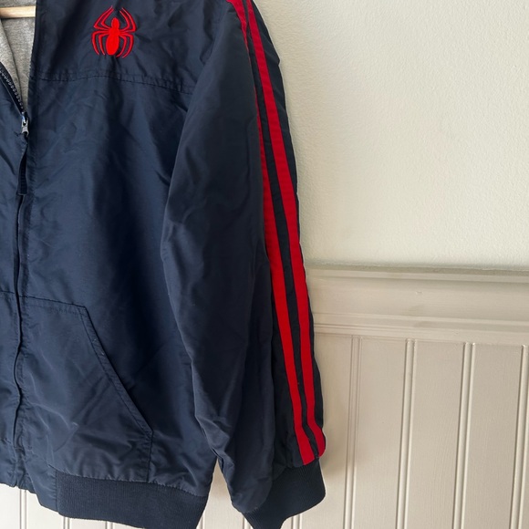 Vintage Universal Studios Boys Large Spider-man Jacket Embroidered Wind Breaker - Picture 4 of 5